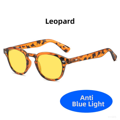 Retro Blue Light Blocking Glasses for Men & Women – Night Vision Yellow Lens, Square Frame, UV400, Bluelight Filter for Computers